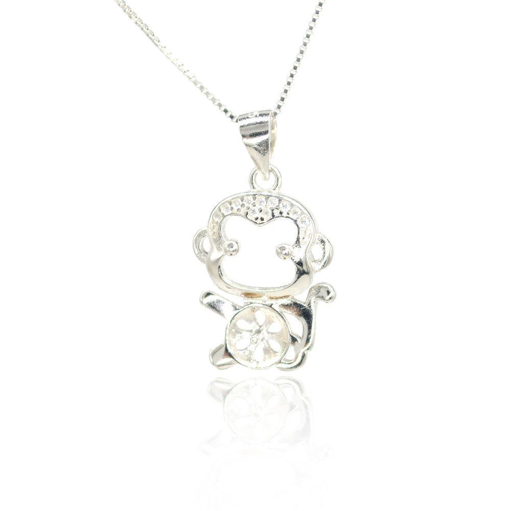 2020 Wholesale Sterling Silver Pendant Mounts With High Quality Whit