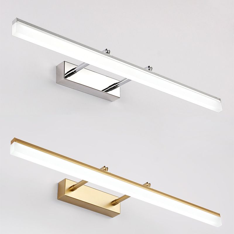 Modern Bathroom Led Vanity Light Wall Lamp Indoor Bedroom Black Silver Gold Mural Mirror Lighting Sconce Fixtures