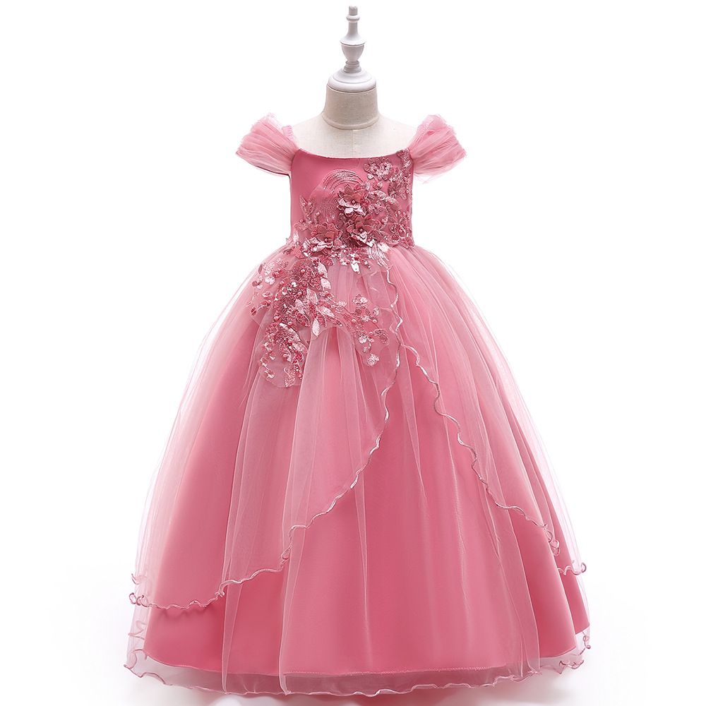 New Girls Yellow Bridal Lace Tulle Dress Wedding Pageant Easter Party Formal 414