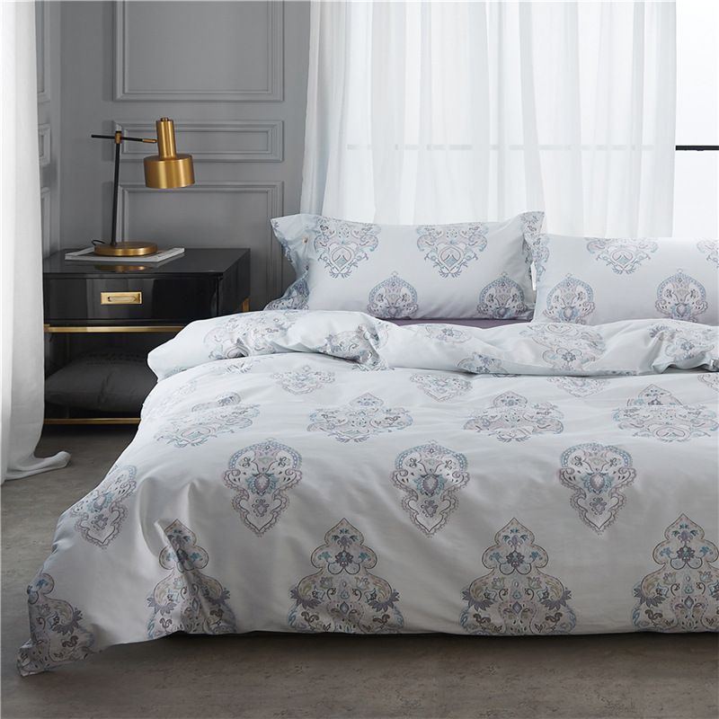 Illucity 600tc Egyptian Cotton Sateen Paisley Patterned Bedding Set Illucity 600tc Egyptian Cotton Sateen Paisley Patterned Bedding Set King Queen Size Duvet Cover Comforter Sets From