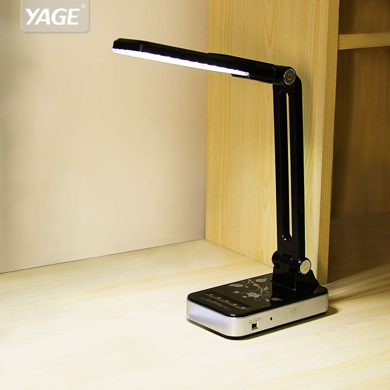 Yage Portable Folding Desk Lamp Office Led Table Rechargeable Hand Lamps Protection Glass Lampe Flexible
