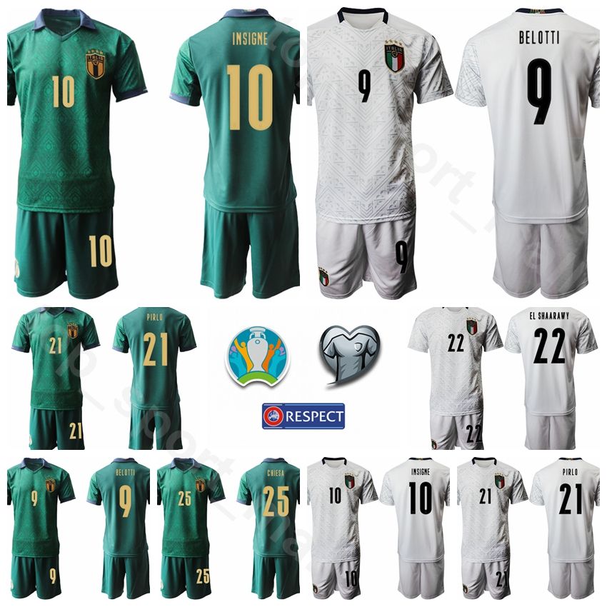 2020 Italy 2020 Eurocopa 17 Ciro Immobile Jersey Set ...