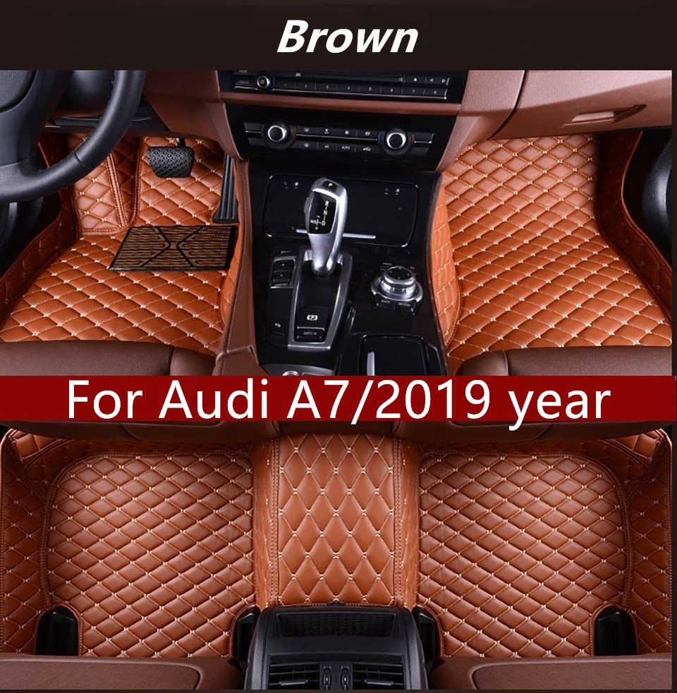 For Audi A7 2019 Year Car Interior Surrounded By Stitching Non Slip Environmentally Friendly Tasteless Non Toxic Mat