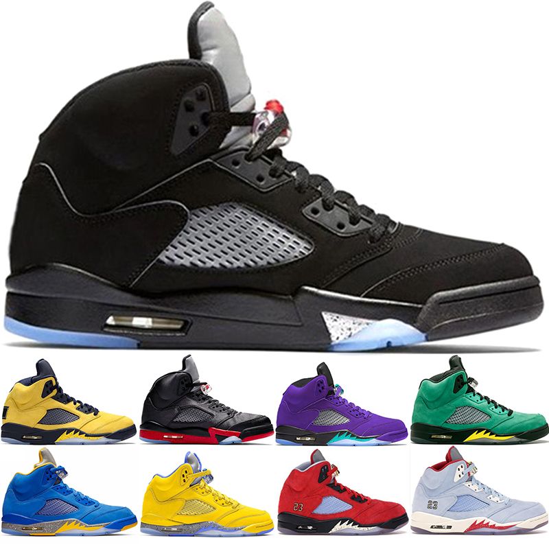 2020 Men Basketball Shoes 5 Chaussures 5s Fire Red