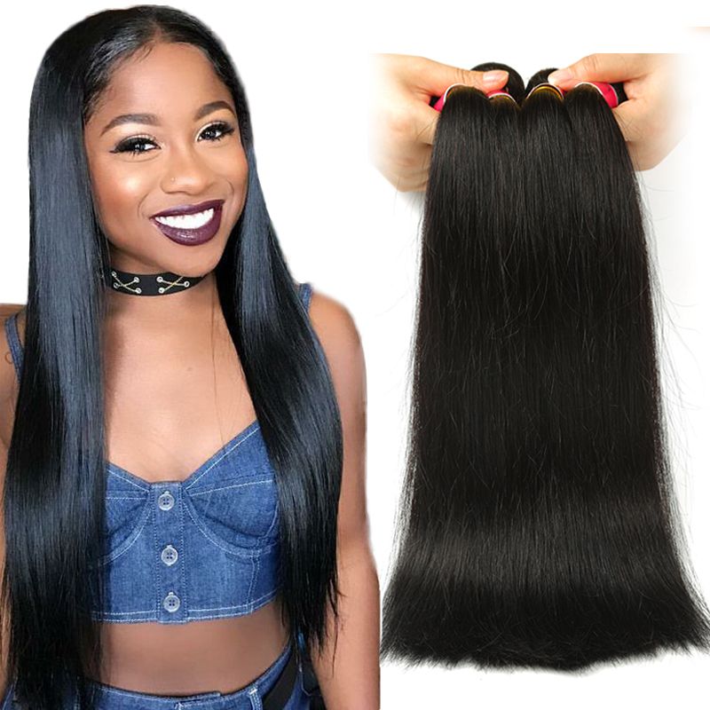 8a Brazilian Straight Hair 100 Brazilian Virgin Straight Human
