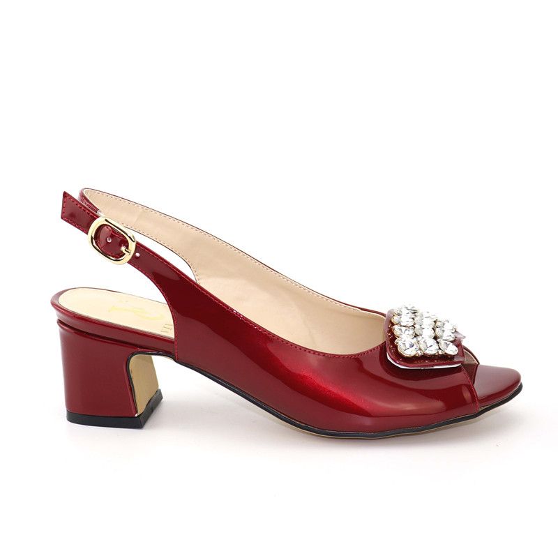 compre 2019 el más nuevo vino de color rojo zapatos de boda