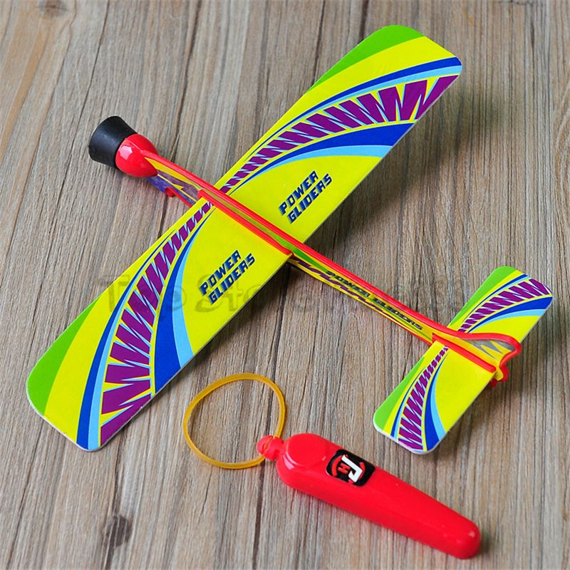 Flying Aircraft Toys Shoot Airplane Toy Kids Aunch Aircraft Model Toys