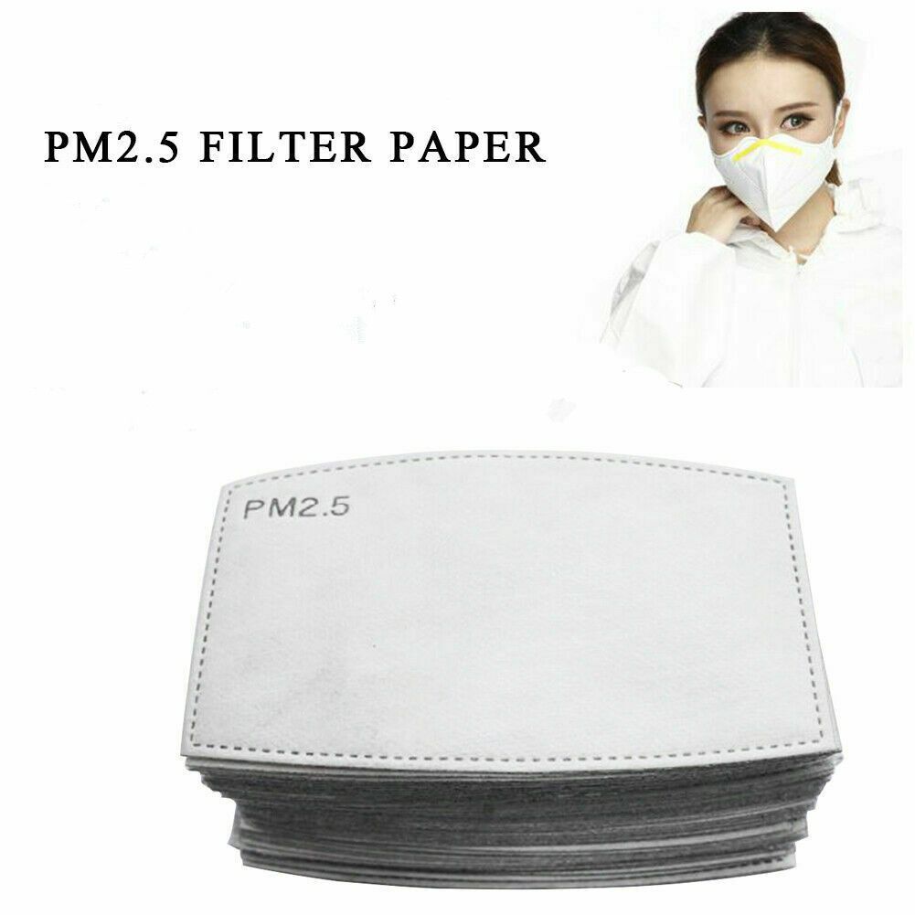 2021 PM2.5 Filter For Mask Anti Haze Mouth Mask Replaceable Filter Pad 5 Layers Activated Carbon