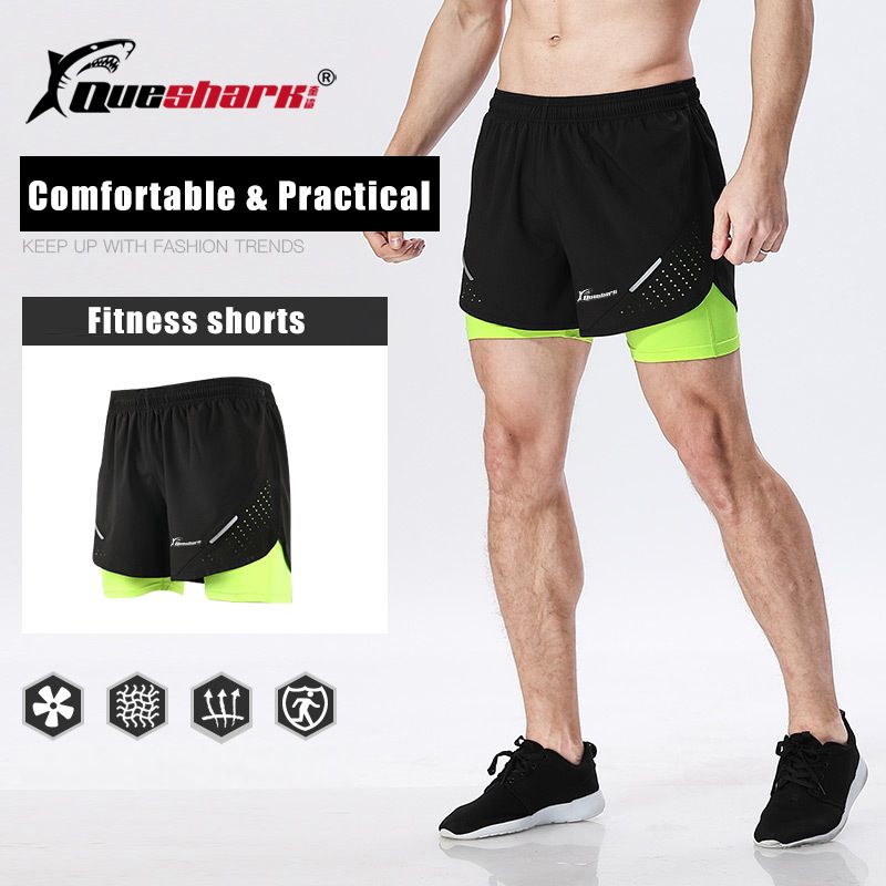 Pantal/ón Corto para Hombre,Pantalones Cortos de Verano de los Hombres,Pantalones Cortos Deportivos para Correr 2 en 1 para Hombres Secado r/ápido Transpirable con Forro de Bolsillo Incorporado
