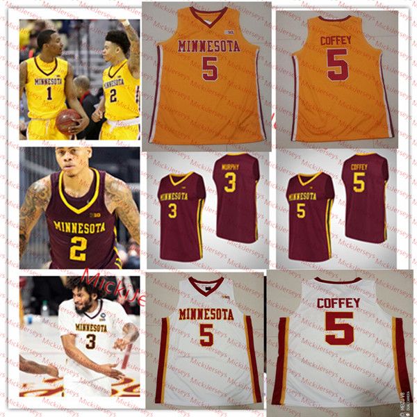 2020 Men Custom Minnesota Golden Gophers Basketball Jersey Jorda Murphy