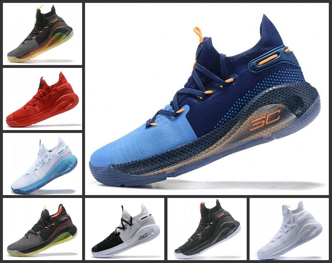 curry 6 blue and orange