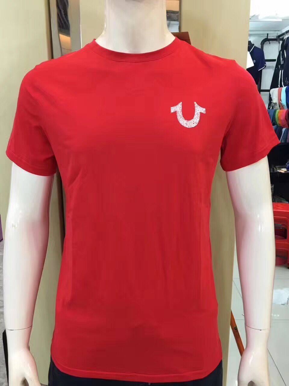 Mens Designer T Shirts Red White Black Blue Tee Summer Luxury Clothes