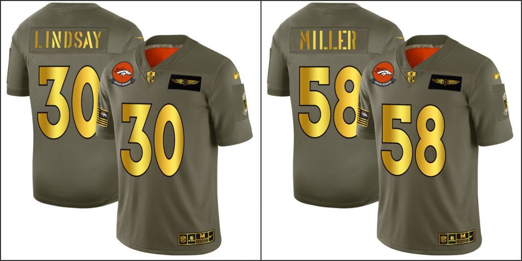 gold broncos jersey