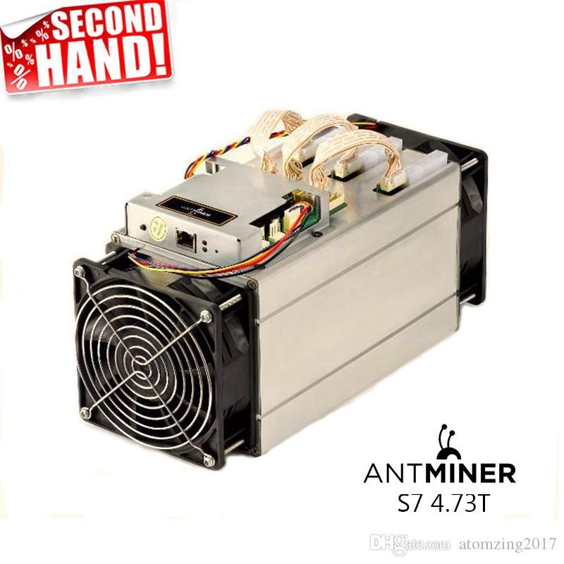 100 Original Used Miner Reasonable Condition Bitmain Antminer S7 4 73 Th S Bitcoin Asic Miner Asic Bitcoin Miner Free Shipping - 
