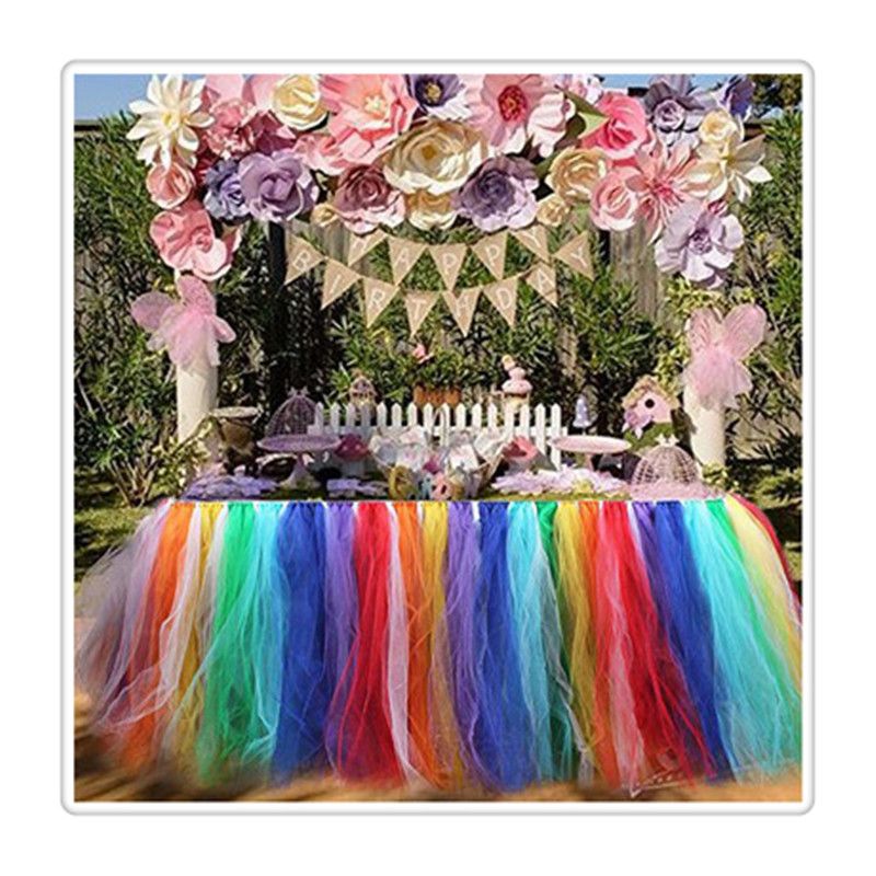 Tisch Röcke Abdeckung Tischdecke für Mädchen Prinzessin Party Baby Shower Pyjama Party Hochzeit Geburtstagsfeiern Dekoration Heißer Verkauf Tisch Röcke Abdeckung Tischdecke für Mädchen Prinzessin Party Baby Shower Pyjama Party Hochzeit Geburtstagsfeiern Dekoration Heißer Verkauf