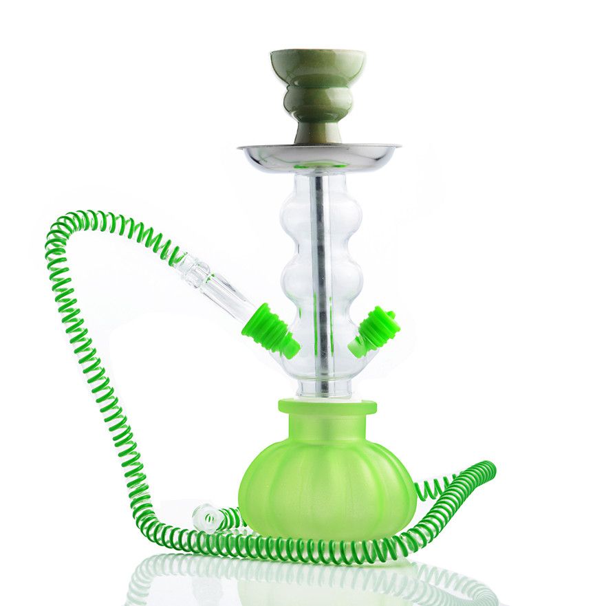 2020 10.6 Inchs Glass Arabic One Hose Hookah Shisha Pipe Acrylic Bong
