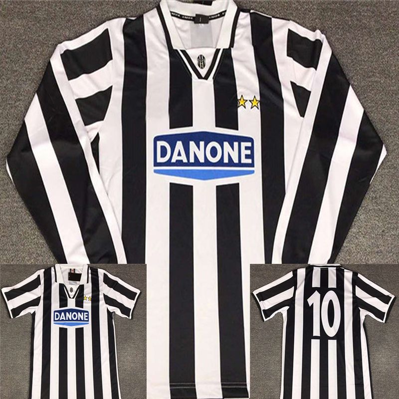 94 95 Del Piero Juventus Retro Soccer Jersey Manga Larga Vintage 1994