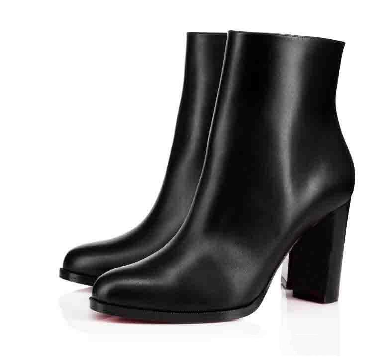ankle boots with red soles