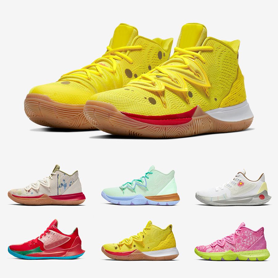 New Sponge Bob X Irving 5 Mens Basketball Shoes 5s ...