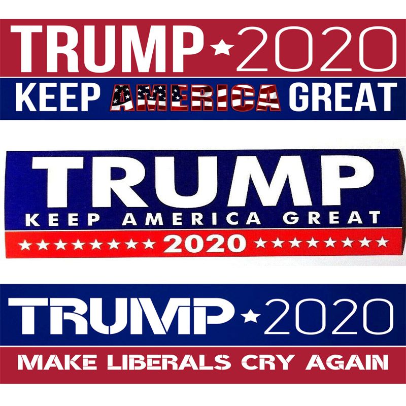 10Pcs 2020 Donald Trump for President Keep America Great Again Bumper Sticker 
