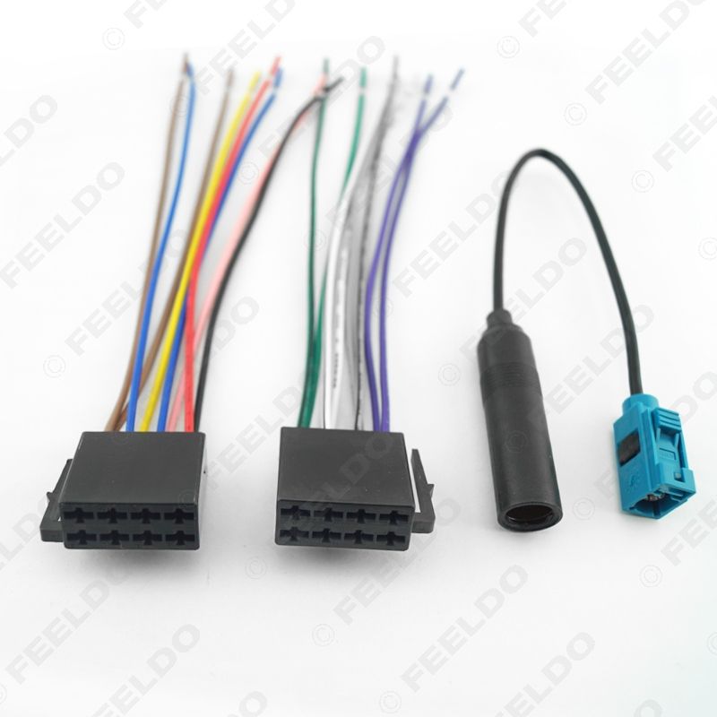 Car Stereo Audio Wiring Harness With FAKRA II Antenna Plug For