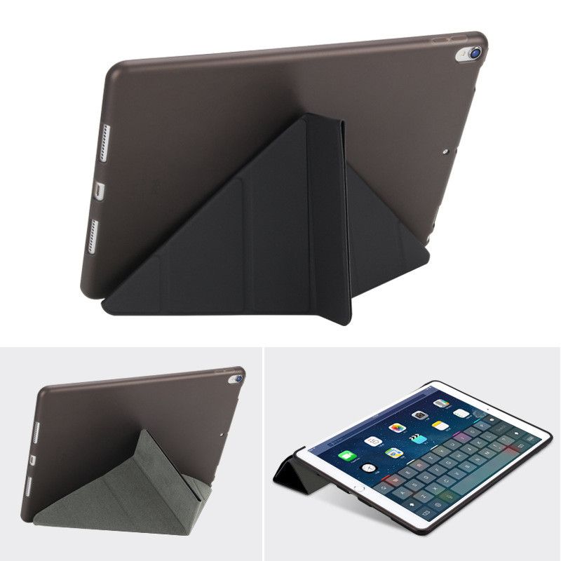 Multiple Folding Flip Stand Case For IPad Air Pro 9.7 10.5 Soft TPU