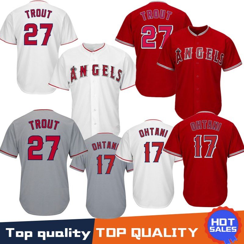 2019 27 Mike Trout Jerseys Los Angeles Angel Jerseys Baseball Jersey 17