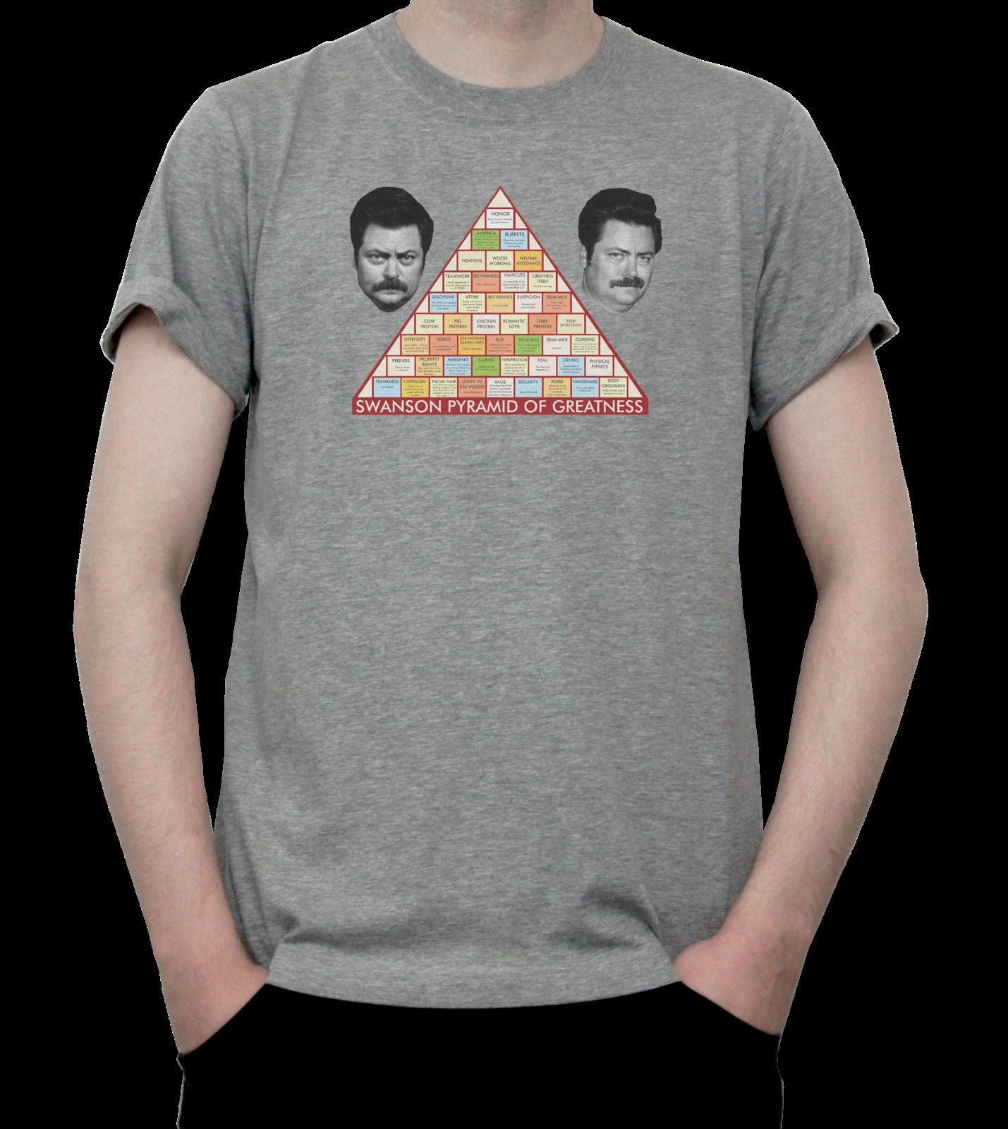 RON SWANSON PYRAMID OF GREATNESS Amusing T-Blouse Parks Match Gray White Television set greatest no cost delivery t-blouse graphic regarding Ron Swanson Pyramid of Greatness Printable Version known as RON SWANSON PYRAMID OF GREATNESS Humorous T-Blouse Parks Match Gray White Television final cost-free transport t-blouse