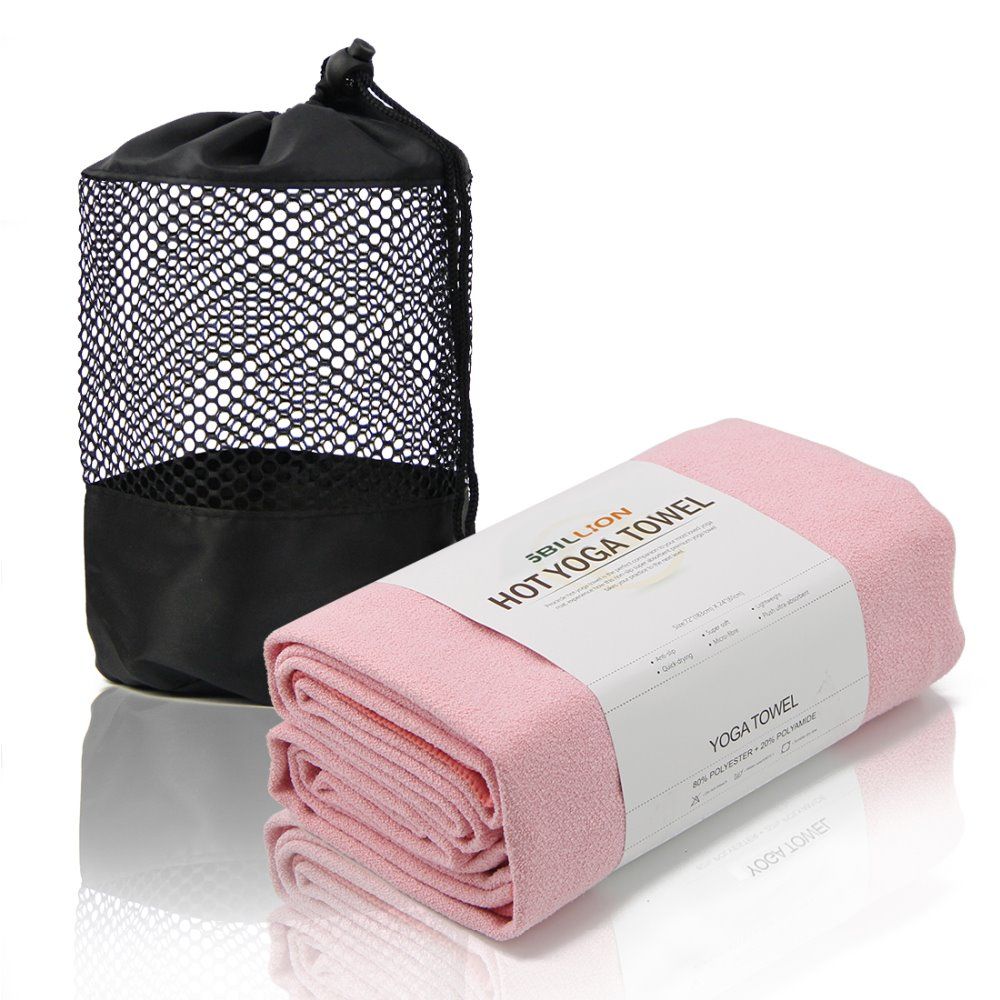 Yoga Towel,Print Yoga Mat Towel Gray Qord Sweat Absorbent NonSlip for