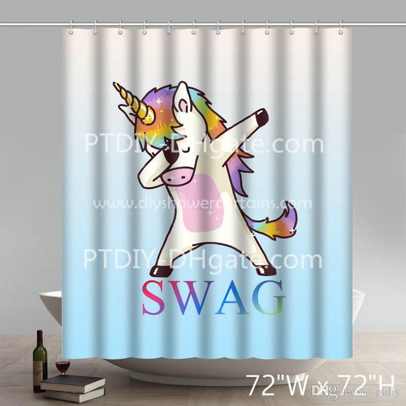 2019 Nice World Market Bathroom Set Swag Unicorn And Swimming Snoopy 2019 Nice World Market Bathroom Set Swag Unicorn And Swimming Snoopy Peanuts Funny Print Polyester Fabric Shower Curtain From Ptdiy1