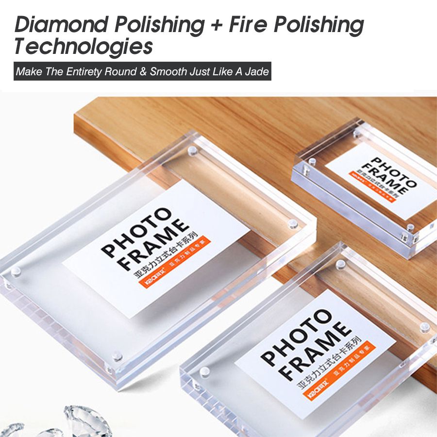 2020 90*55mm Acrylic Tabletop Menu Display Stand Menu Card