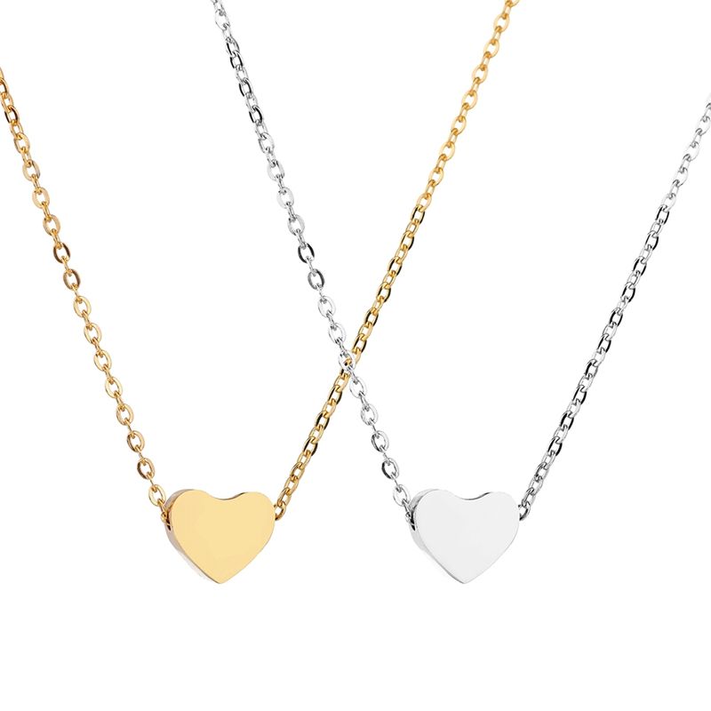 Whole Valentine S Day Gifts Dainty Heart Pendants Necklaces For Whole Valentine S Day Gifts Dainty Heart Pendants Necklaces For Women Rose Gold Love Jewelry Stainless Steel Couple Necklace Collier Locket Pendant