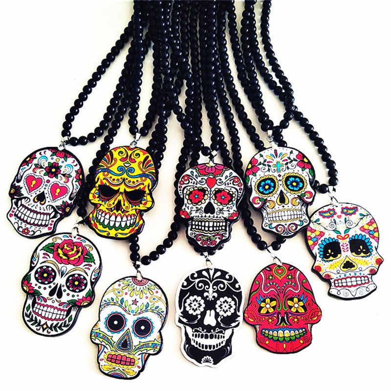 Wholesale HOT Whimsical Hip Hop Skull Pendant Celebrate Mexican Day Of