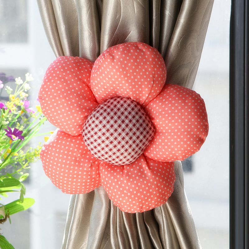 Home Window Curtains Bind Flower Household The Sun Cotton Print