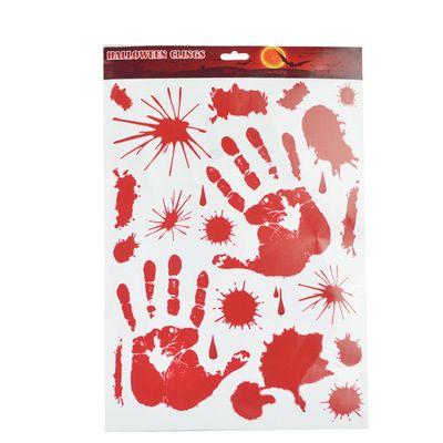 Télécharger gratuitement Images Bloody Hand Foot Halloween Wall Stickers Wallpaper Papier Peint 3d dernière salutations