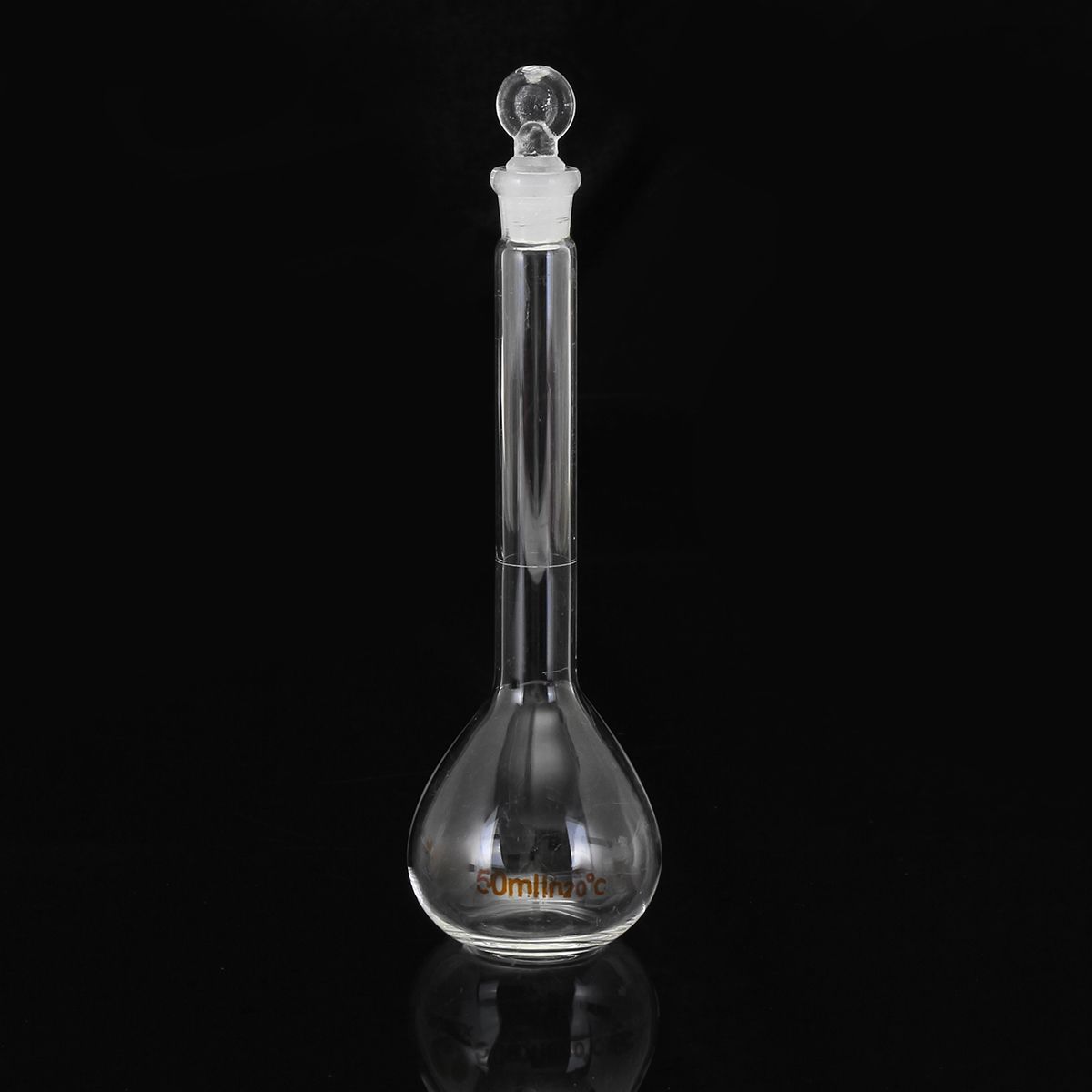 2021 50ml Clear Glass Volumetric Flask With Stopper Lab Chemistry