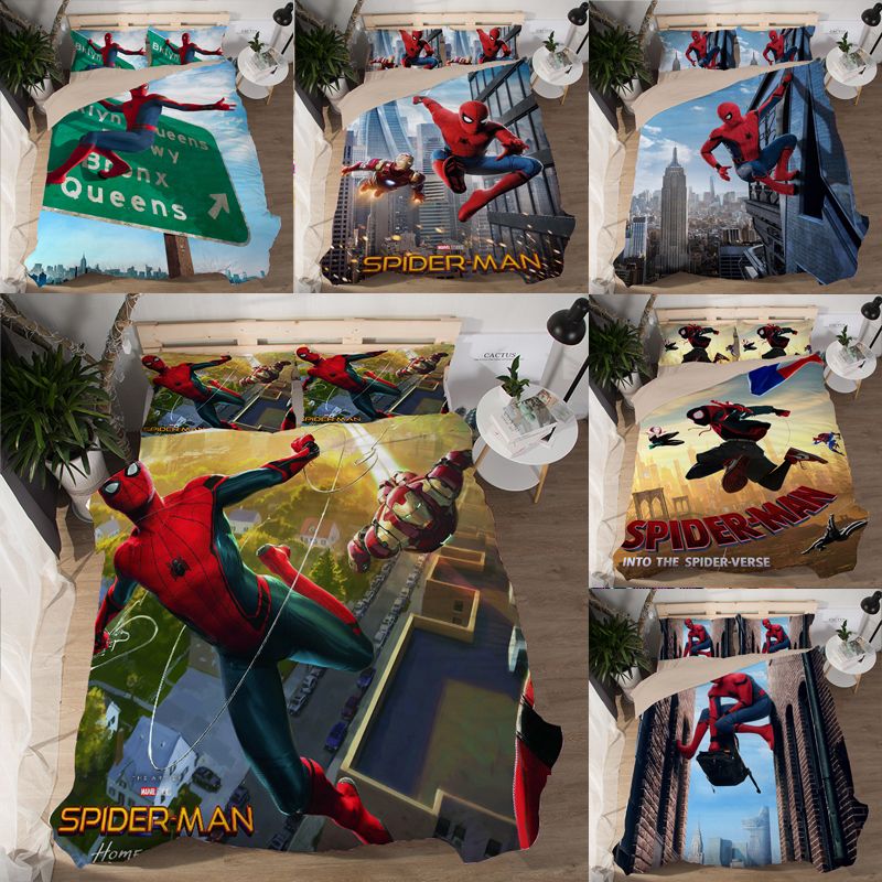 3 Pieces Cotton Bedding Sets Duvet Cover Superman Flash Man Iron 3d Printing Beddings Set Twin Queen King Size In Stock