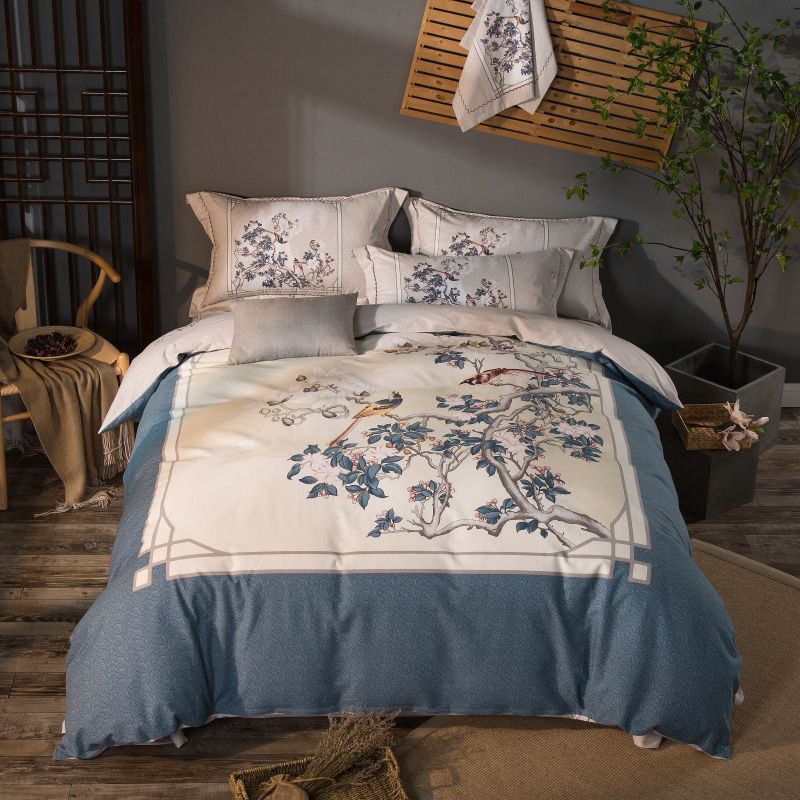 Linge De Lit Paon Japonais
