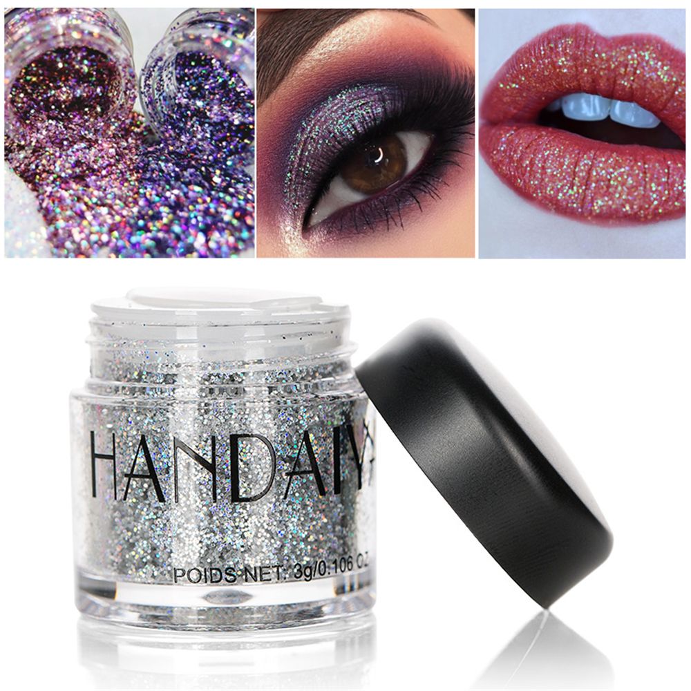 HANDAIYAN Glitter Eyeshadow Powder Diamond Lips Nails Loose Makeup