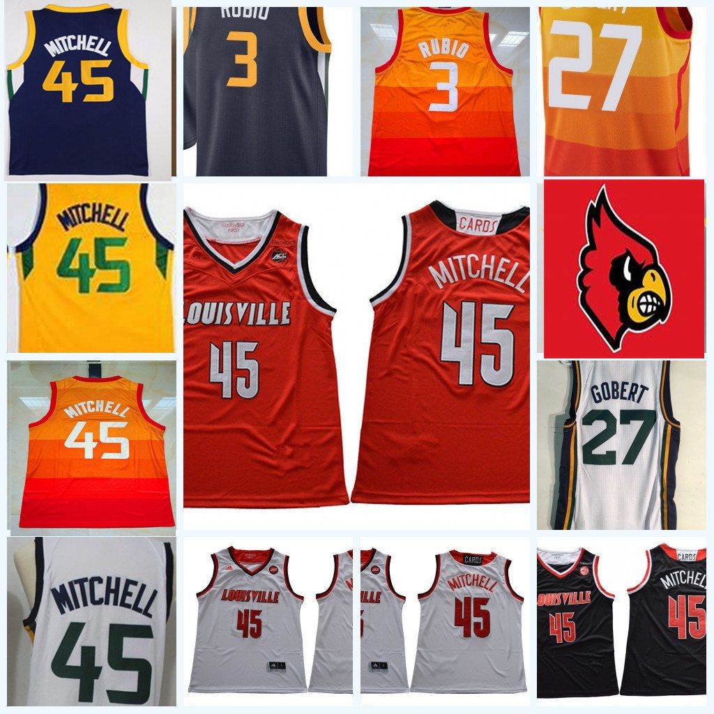 2019 Mens NCAA Louisville Cardinals Donavan Mitchell College Basketball