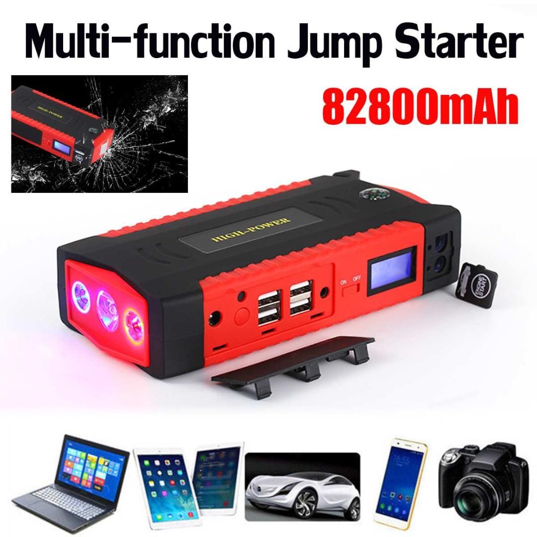 Portable Car Jump Starter >> Multifunction Jump Starter 82800mah 12v Lcd 4usb Portable Car Battery Charger Power Bank Starting Device Portable Car Jump Starter >> Multifunction Jump Starter 82800mah 12v Lcd 4usb Portable Car Battery Charger Power Bank Starting Device