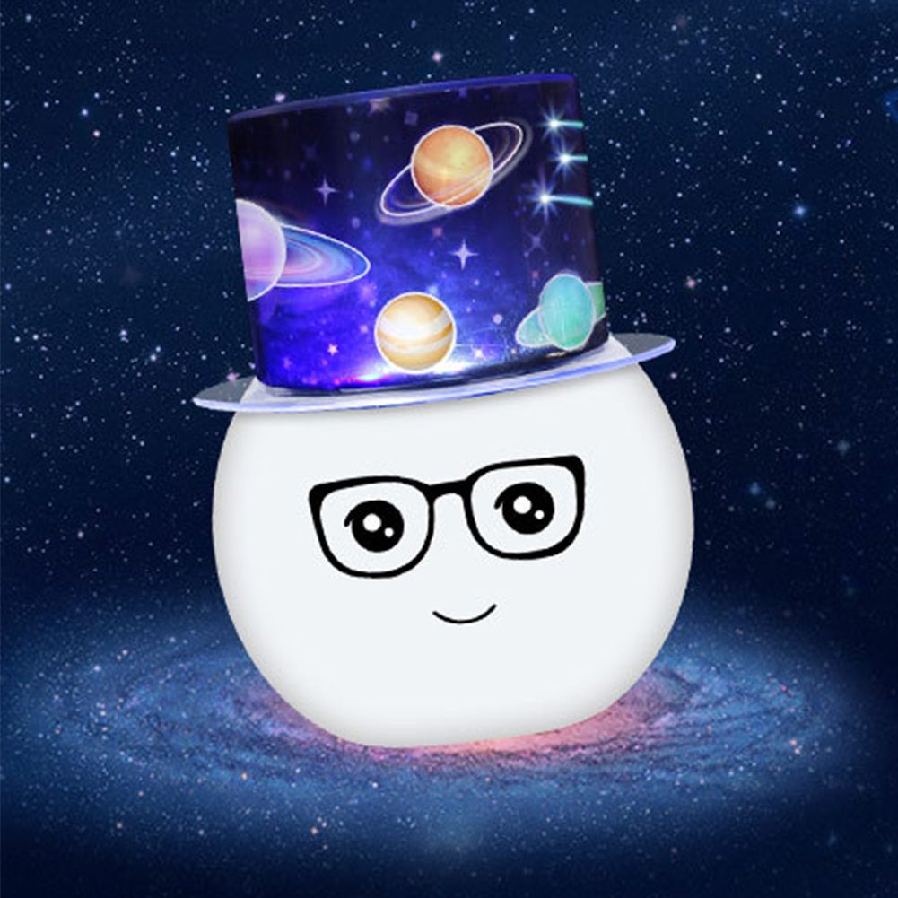 Cute Snowman Charging Usb Led Projection Lamp Led Projector Romantic Sky Bedroom Decoration Kid S Birthday Gift Night Light