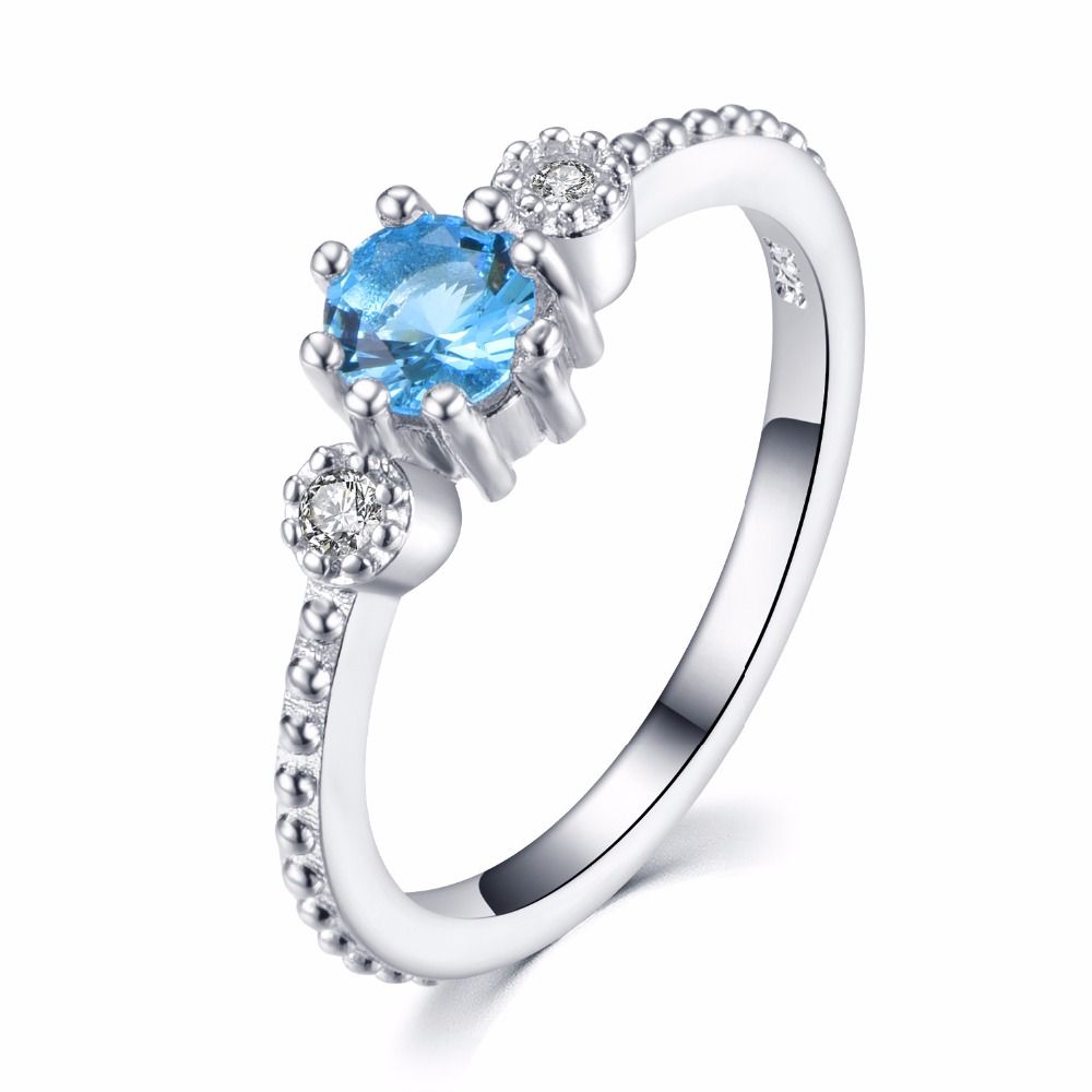 New Fashion High Quality Silver Wedding Ring For Women Party Jewelry