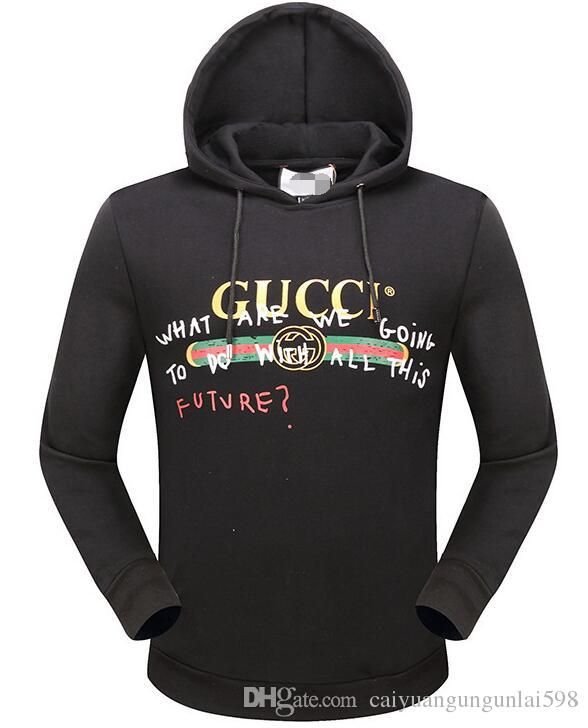 2018 Letter Print Hooded Sweatshirt Autumn New G& G Hoodie Jacket Men