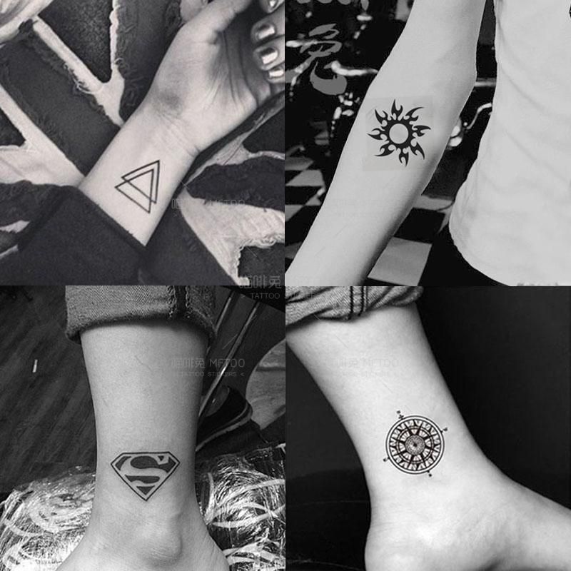 50 Unids Pegatinas De Tatuaje A Prueba De Agua Mujeres Duradera