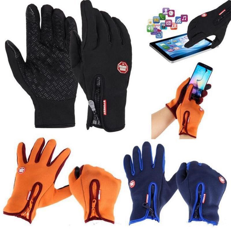 CC-US Women Suede Touch Screen Winter Gloves Warm Mittens for iPhone Laptop