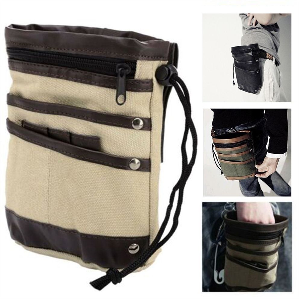 2020 2019 New Metal Detector Canvas Bag Finds Waist Hook Pockets Pouch