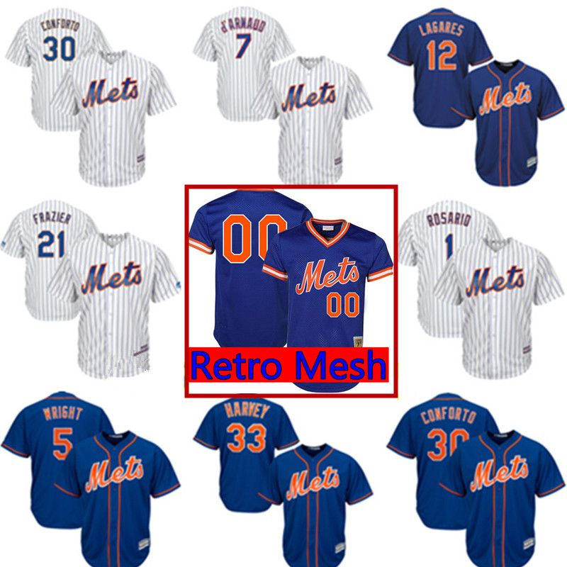 2019 New York Mets Custom Jersey 30 Michael Conforto 8 Gary Carter 41