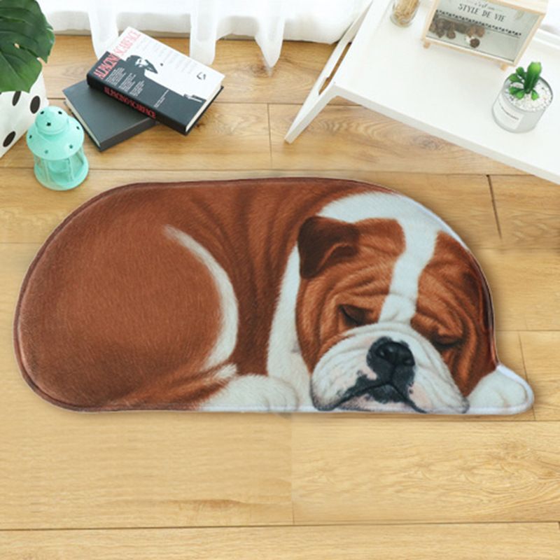 Lyn Gy Cartoon 3d Dog Shape Animal Entrance Welcome Mats Doormats