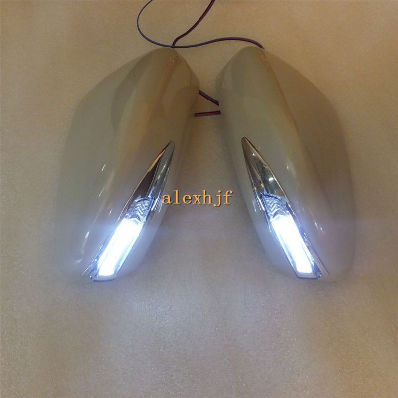2021 LED Rear View Mirror Lights With Cover, Yellow Side Turn Signals